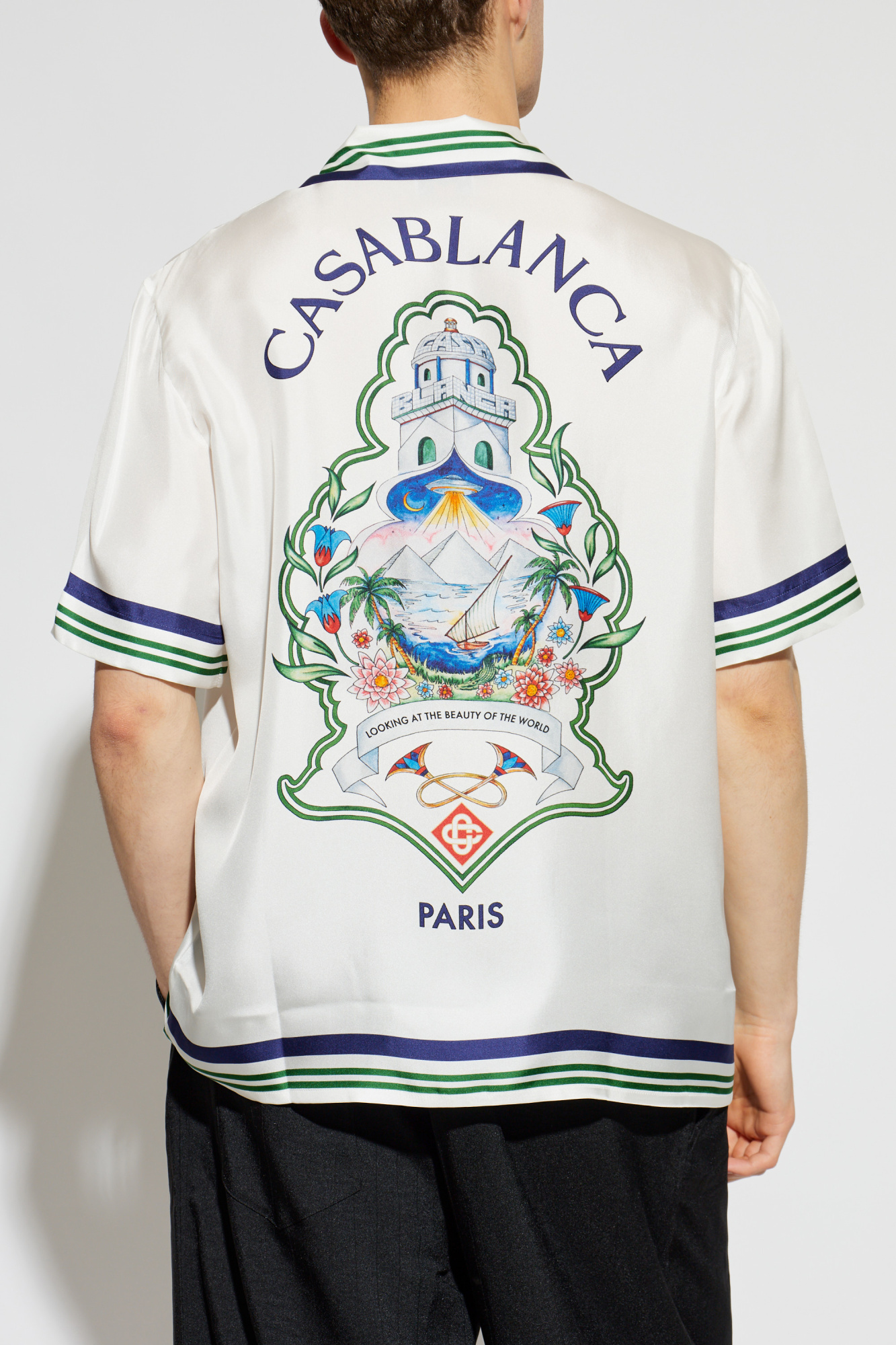 xxx casablanca silk shirt サイズS Casablanca Silk shirt with pocket | Men's | Vitkac